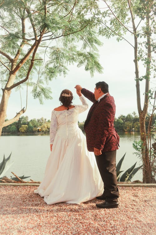 Bride and Groom on a Wedding Photoshoot 