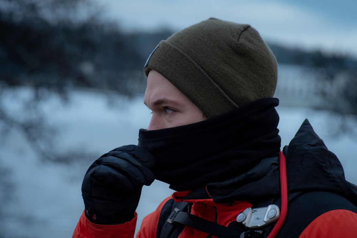 Winter hiking layering