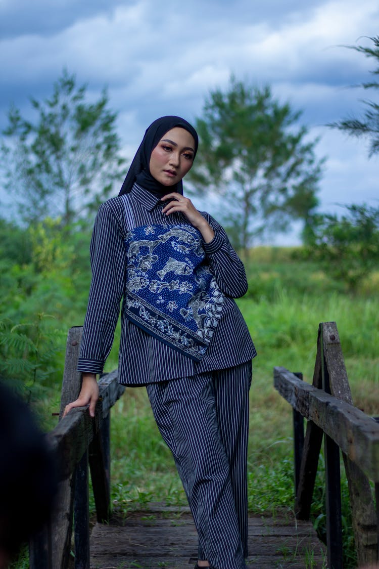 Portrait Of A Woman With A Headscarf