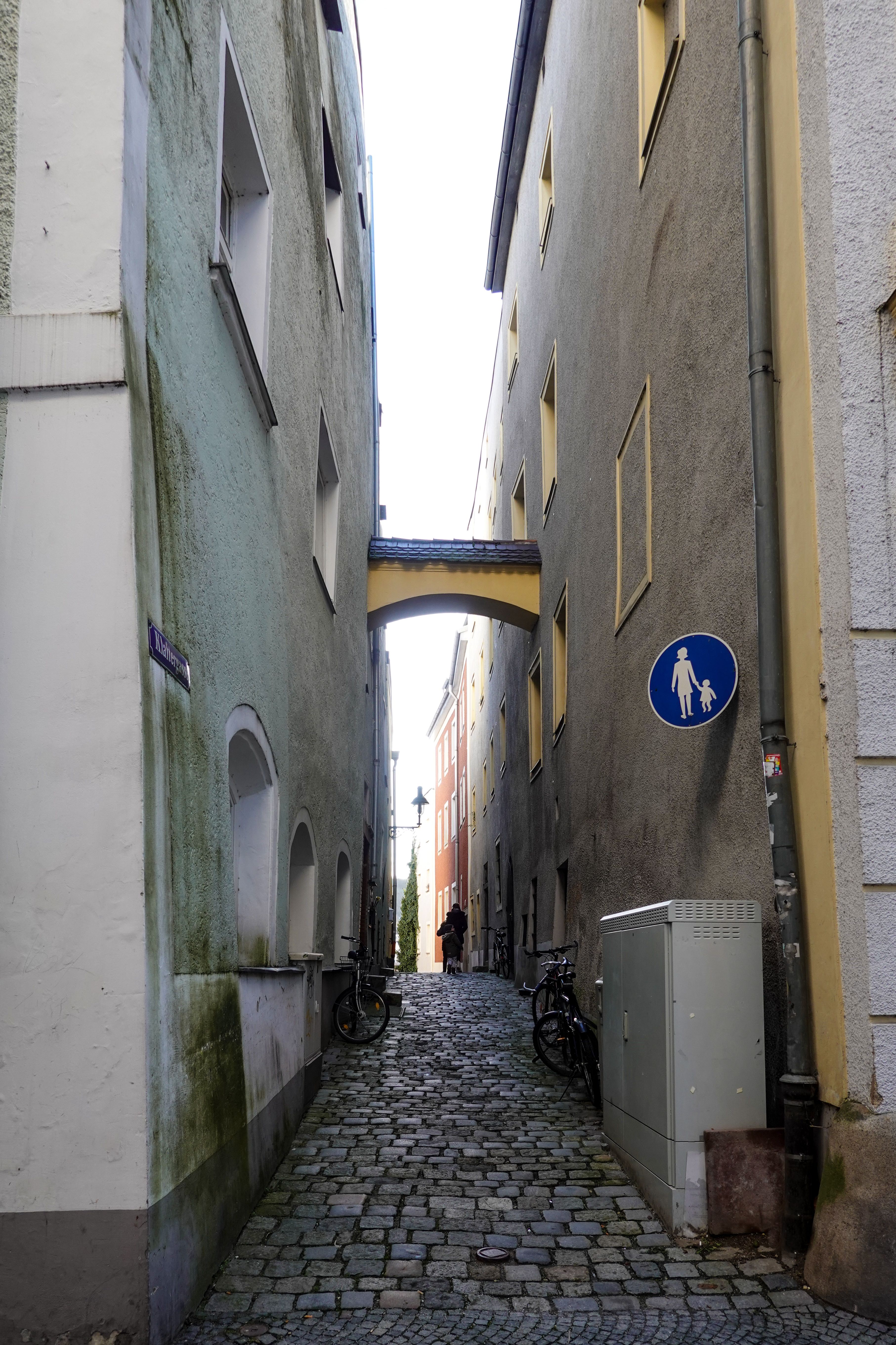 View of a Narrow, Cobblestone Street between Buildings in City · Free ...