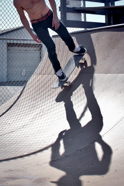 Man Riding Skateboard