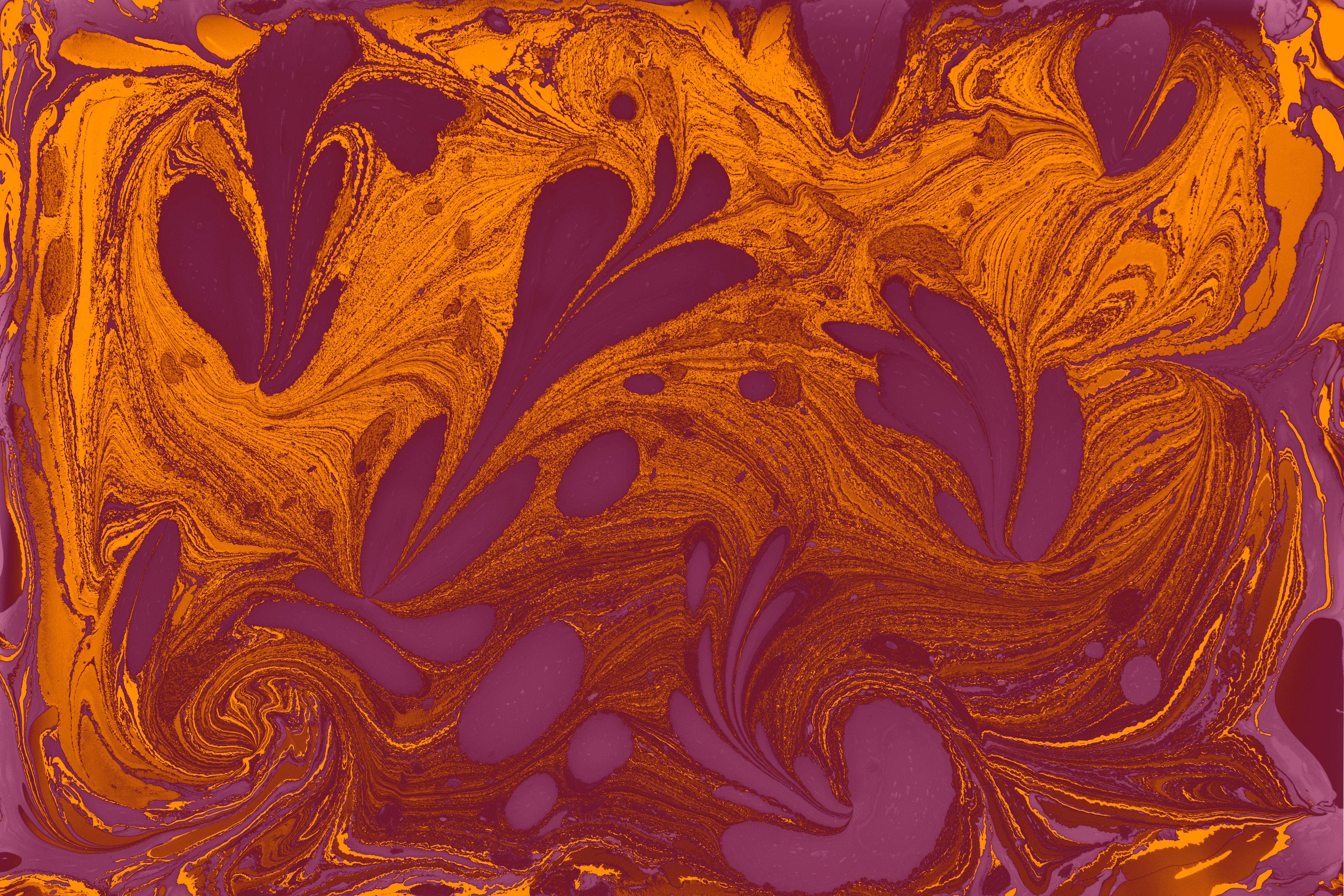 Purple Shapes on Orange Background · Free Stock Photo
