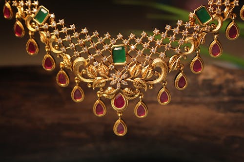 Close-up of a Luxurious Necklace 