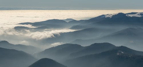 無料 ドローン撮影, 山岳, 山脈の無料の写真素材 写真素材