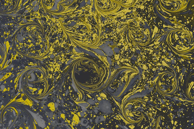 Golden And Gray Swirls