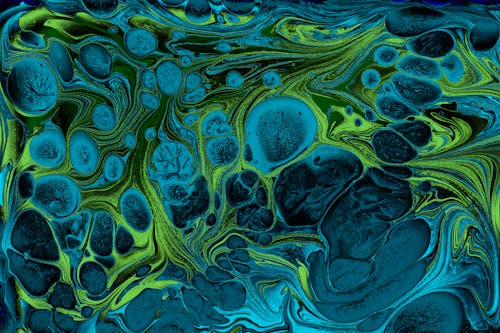 Abstract Marbling Painting 