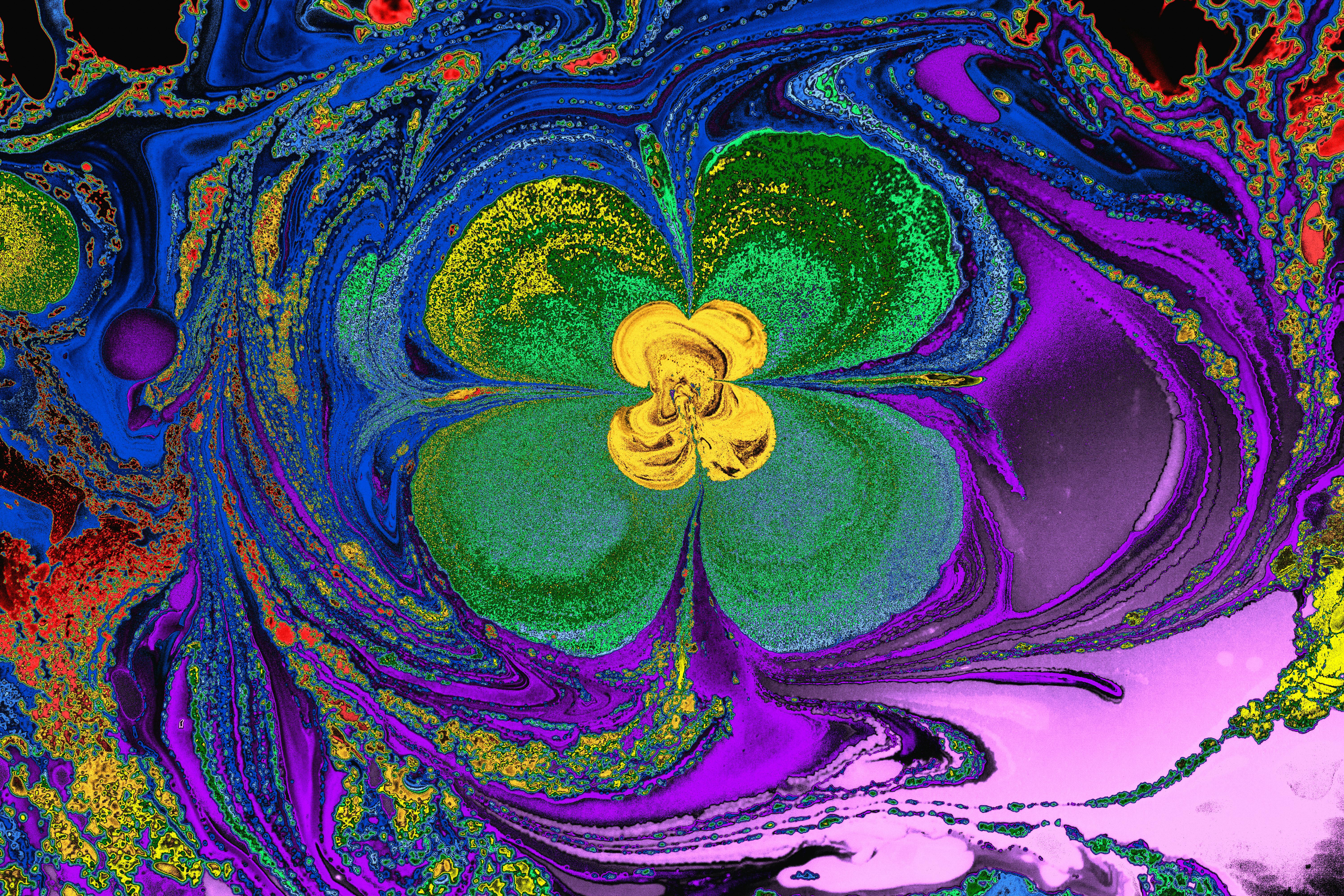 Abstract Marbling Painting · Free Stock Photo