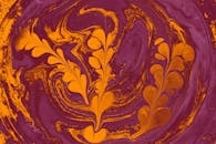 Close-up of a Colorful, Abstract Painting