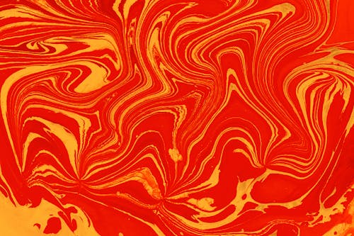 Abstract Orange Painting 