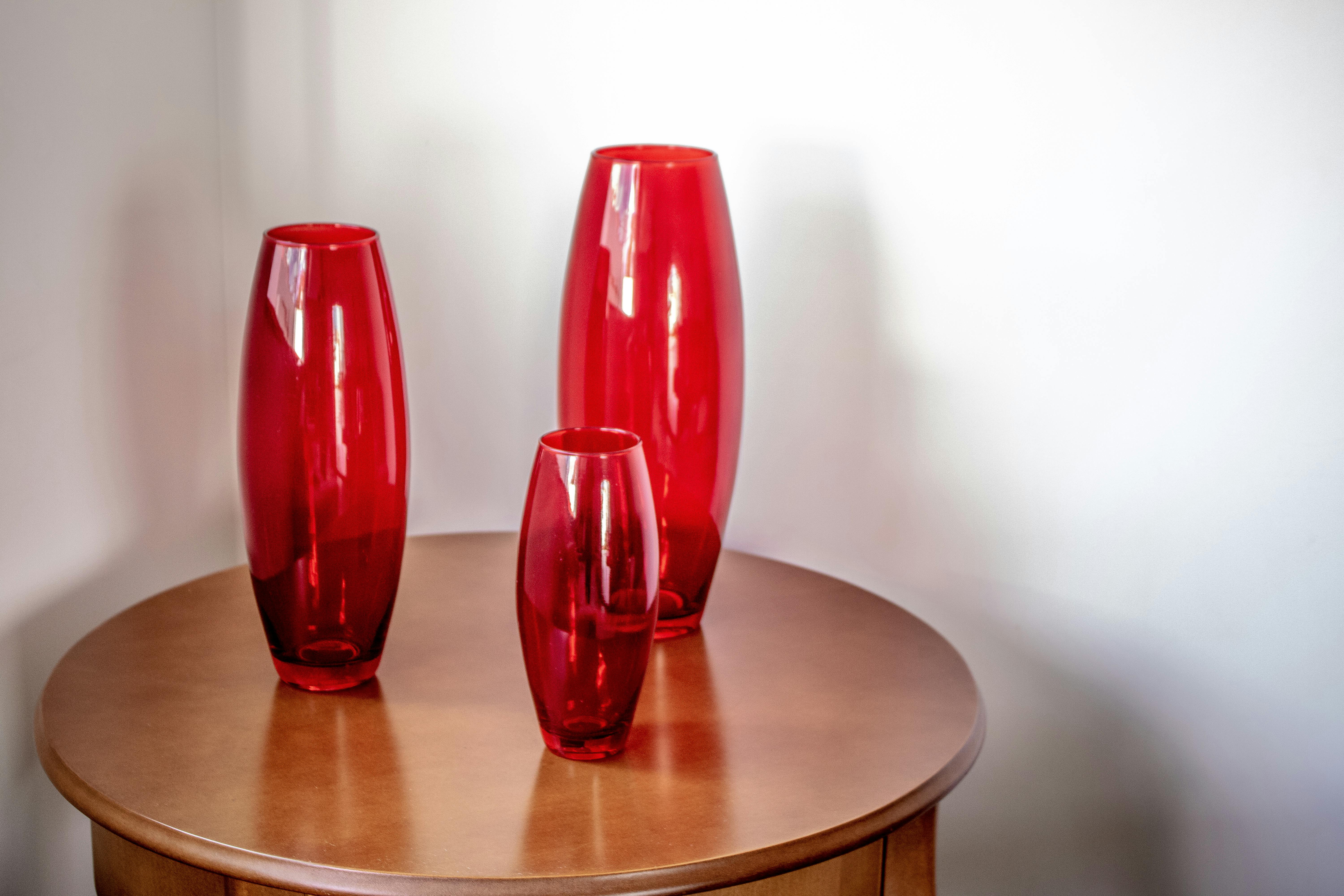 Free stock photo of red, vases, wall