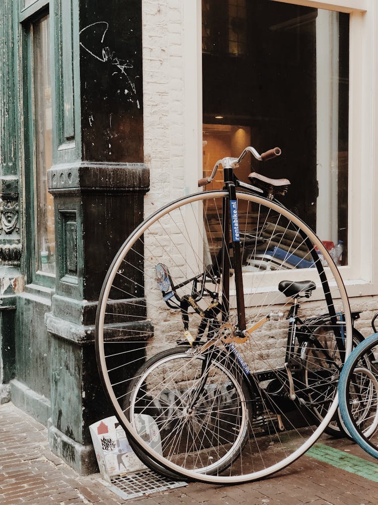 Old Bicycle With Big Wheel