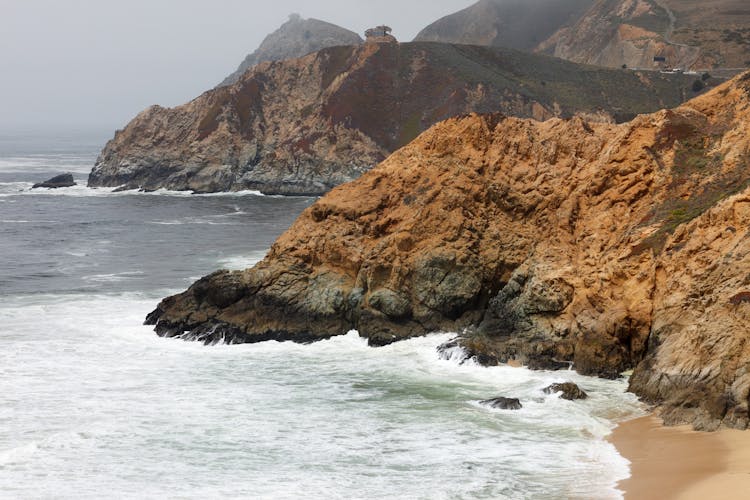 View Of A Rocky Pacific Coast Near Monterey, California, USA