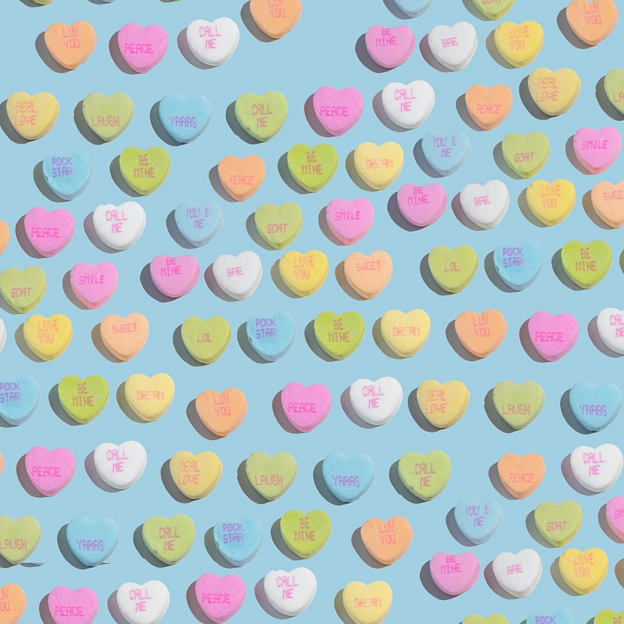 Colorful Heart Shaped Candies