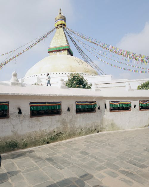 佛教, 加德滿都, 垂直拍攝 的 免費圖庫相片