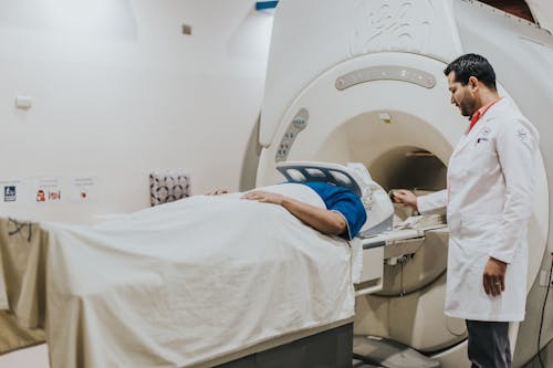 Man During Magnetic Resonance Imaging