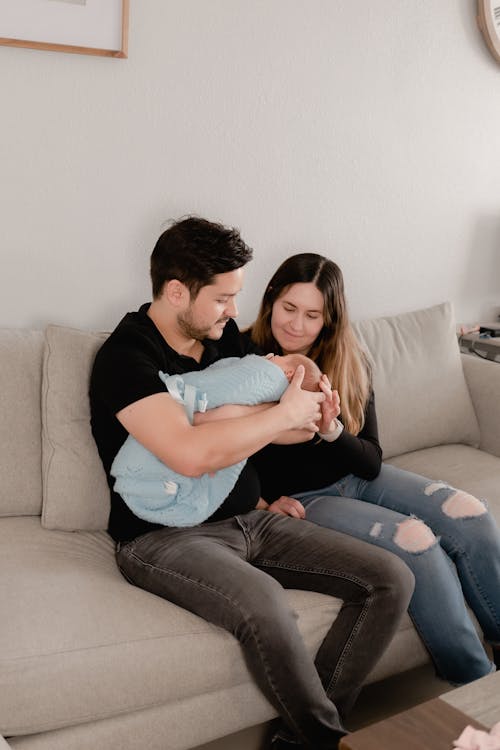 Young Couple with Baby