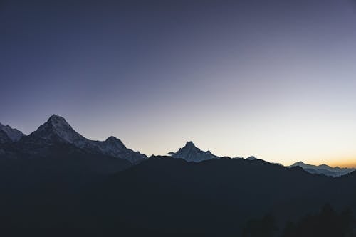 Barren Mountains in the Evening