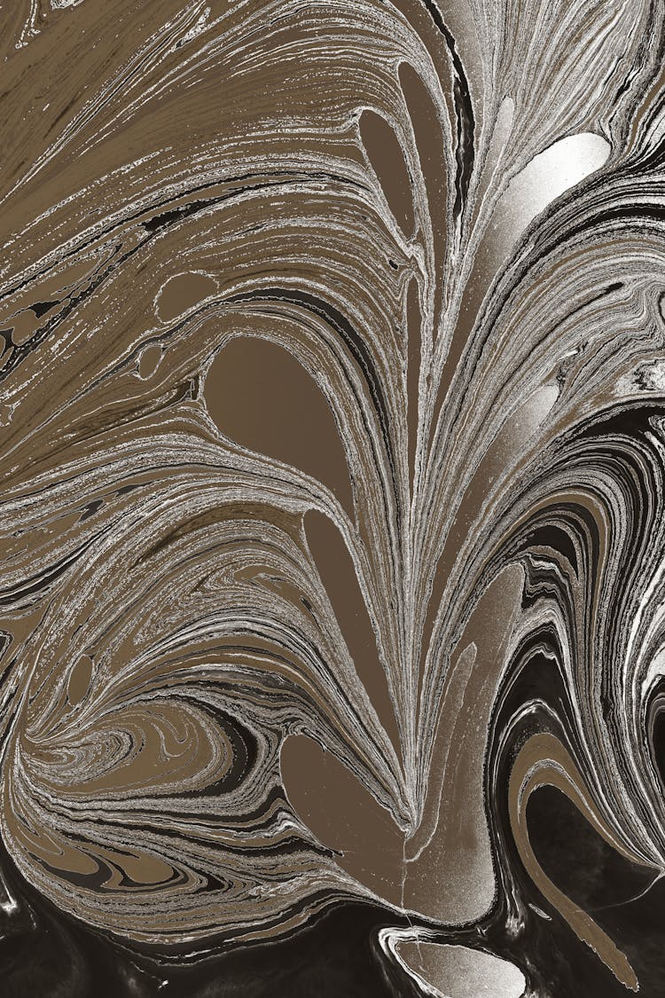 Abstract Sand Drawing