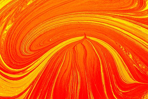 Abstract, Orange Painting