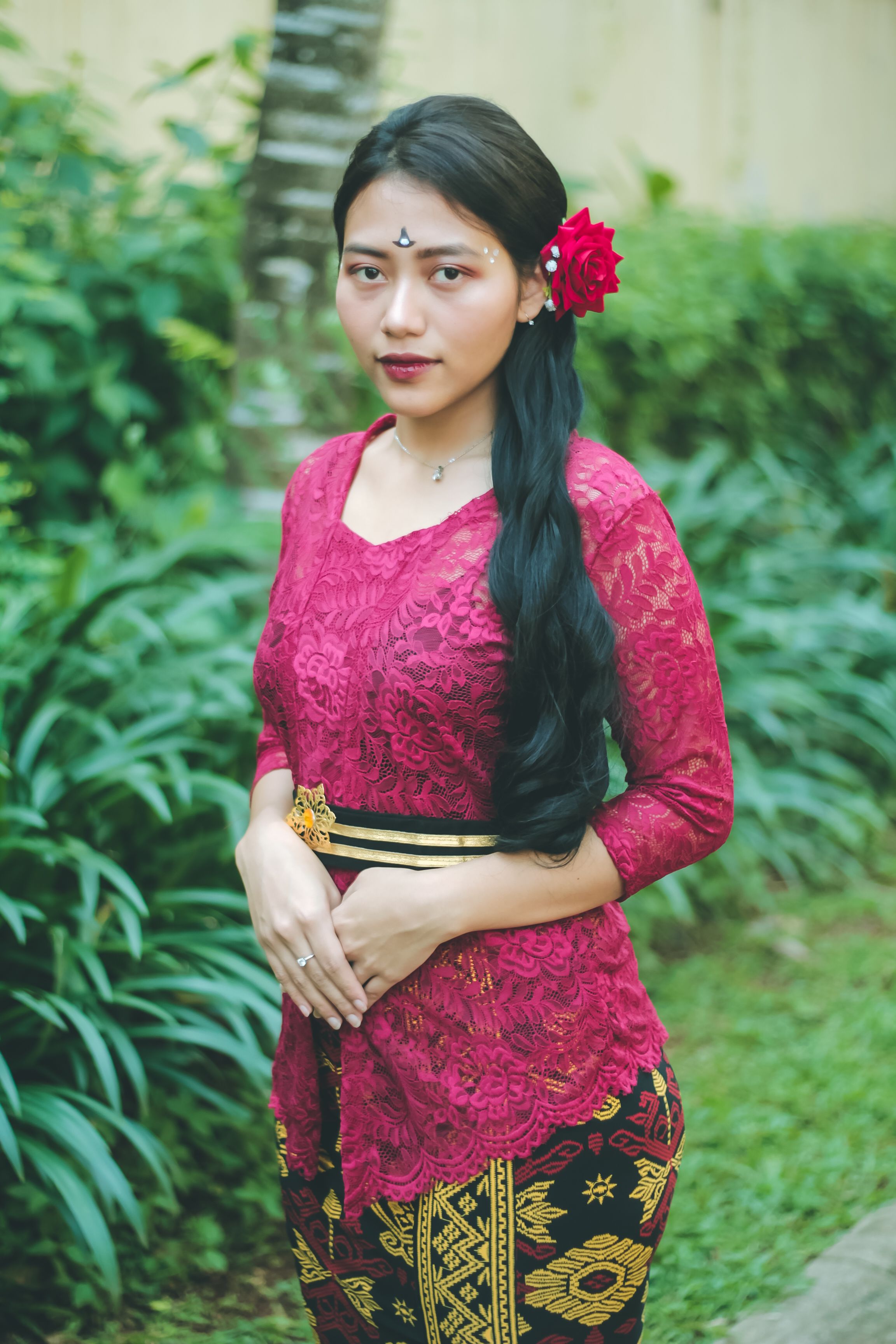 knee length dresses for ladies Lace dress in Black – hedonist.bali