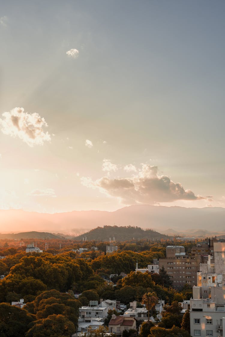 Sunrise Over City