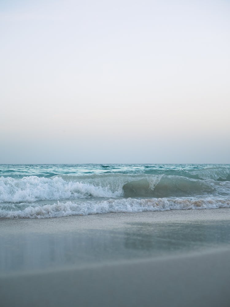 Waves Crashing On The Shore 