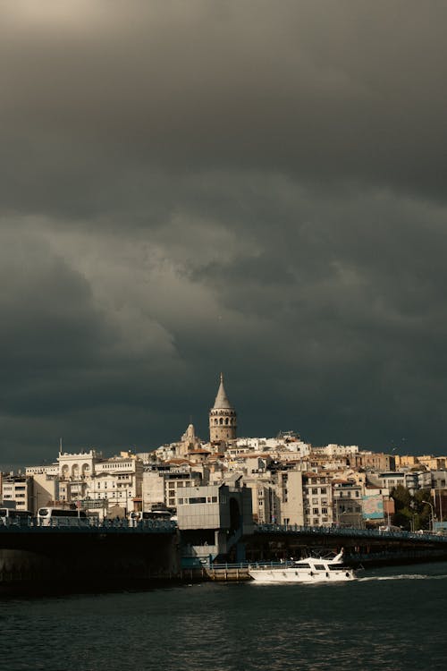 Photo of the City against an Overcast Sky 
