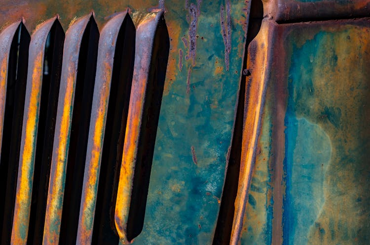 Close-up Of Rusted Metal Surface