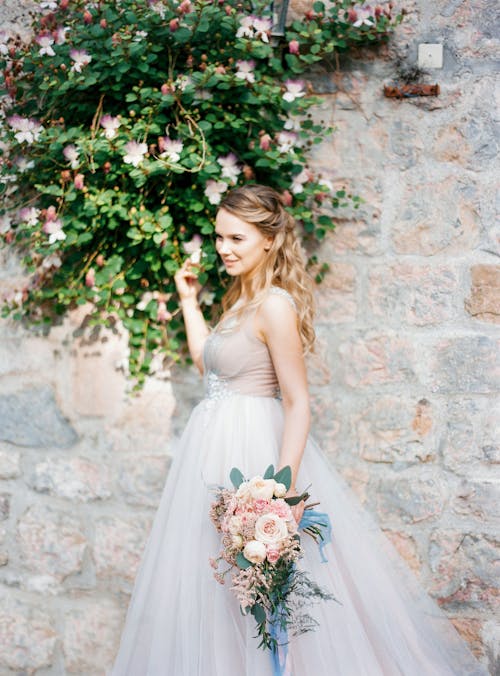 Beautiful Bride with a Bouquet 