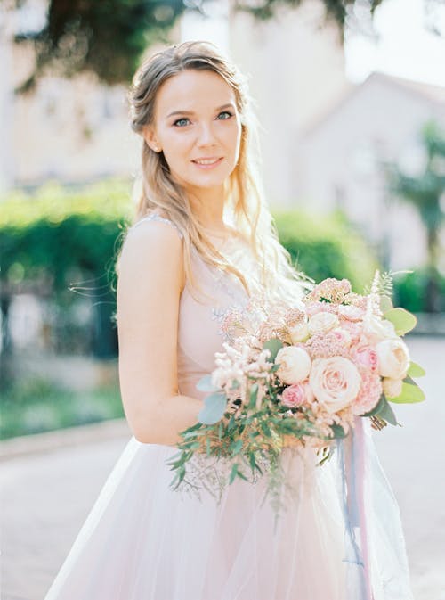 Portrait of Woman in Wedding Dress