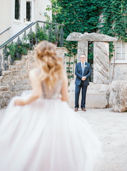 Gratis lagerfoto af blondine, brudekjole, bryllupsfotografering