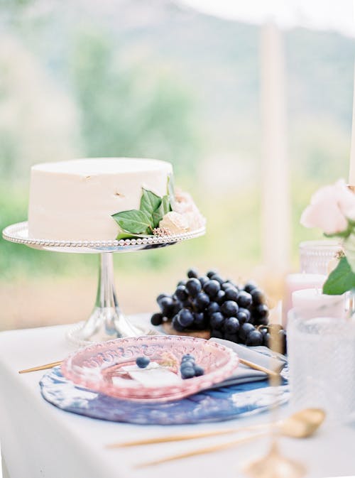 Cake on Wedding Table at Ceremony