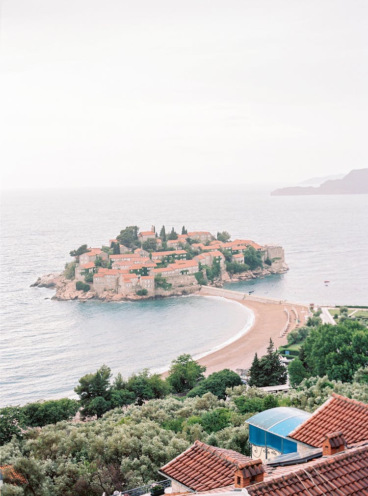 Photo Of Sveti Stefan Island In Montenegro