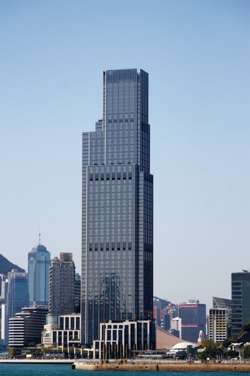 Glass Skyscraper in City Downtown