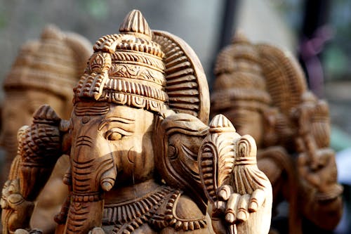 Photo of Wooden Ganesha Figurines