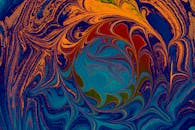 Psychedelic Shapes on Painting