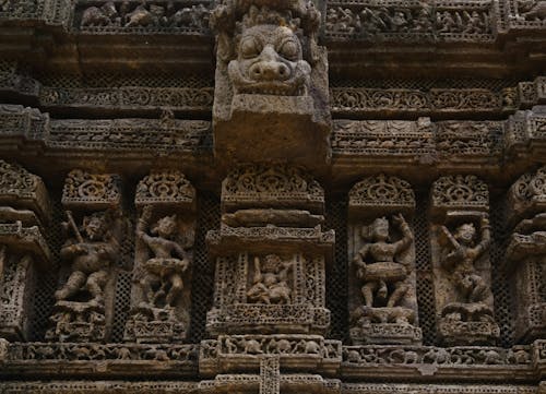 Free Facade of Konark Sun Temple Stock Photo