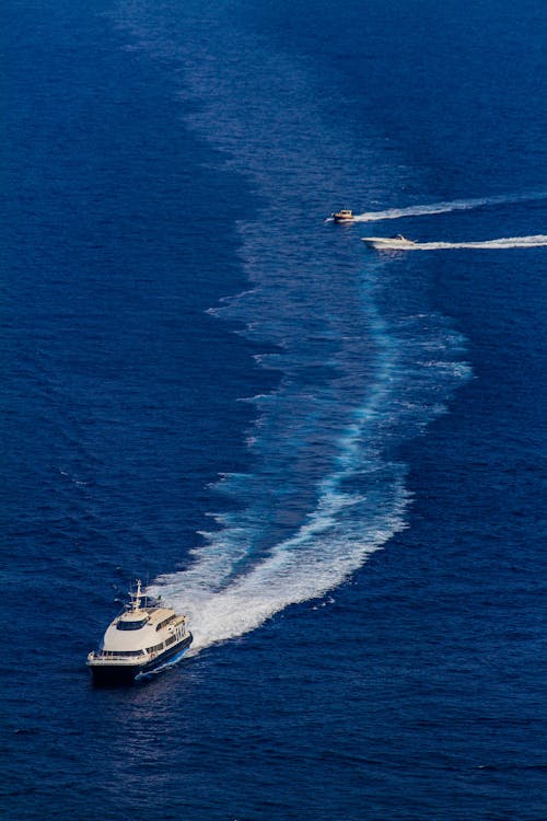 Fotos de stock gratuitas de barcos, embarcación, foto con dron