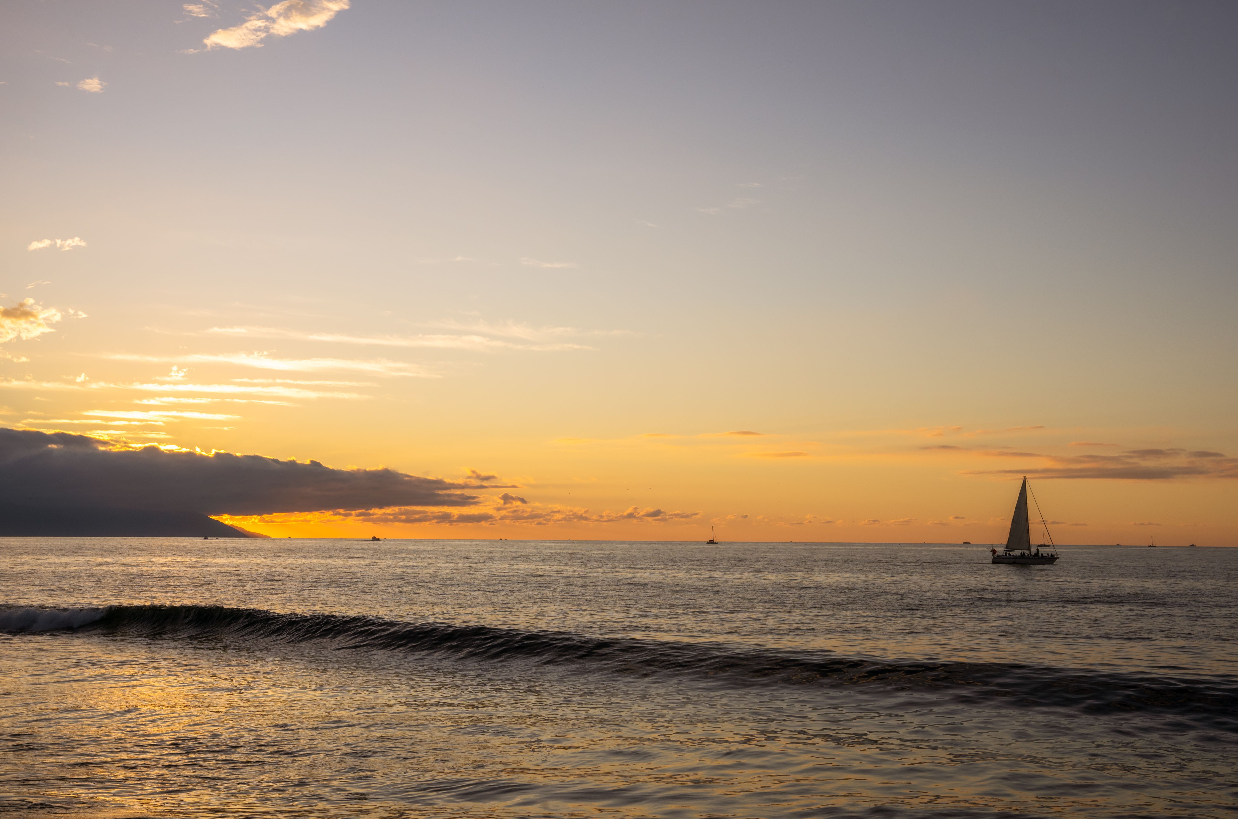 Sailboat on the Ocean during Sunset · Free Stock Photo
