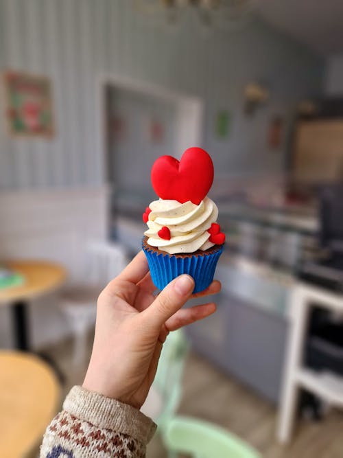 Foto stok gratis cinta, cupcake, jantung