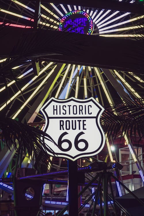 66號公路, 垂直拍攝, 徽章 的 免費圖庫相片
