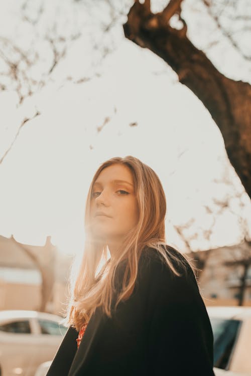 Blonde Woman Posing