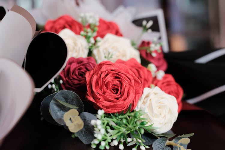 White And Red Flowers 