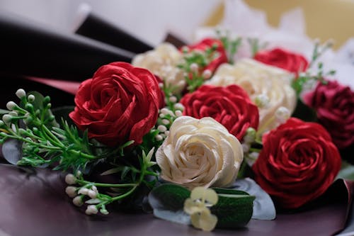 Free Close Up Photo of a Beautiful Bouquet Stock Photo