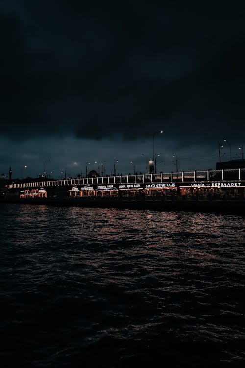 Ingyenes stockfotó bosphorus, éjszaka, felhők témában