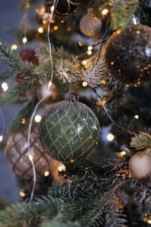 Christmas Balls on Christmas Tree