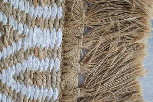 Close Up Photo of Natural Tassel Fringe