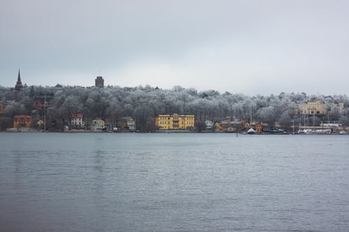 Harbor in Stockholm in Winter 