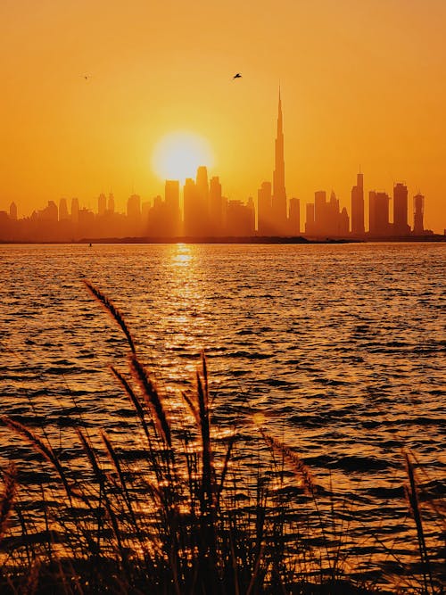 Ilmainen kuvapankkikuva tunnisteilla aamu, auringonlasku, Dubai