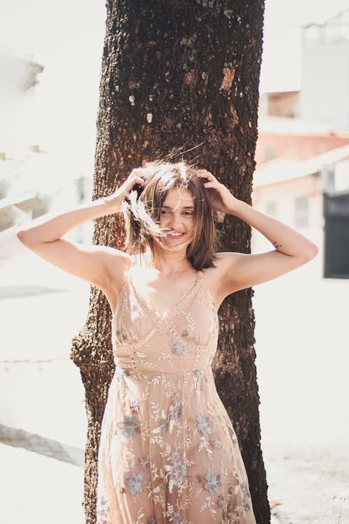 Woman in Summer Dress